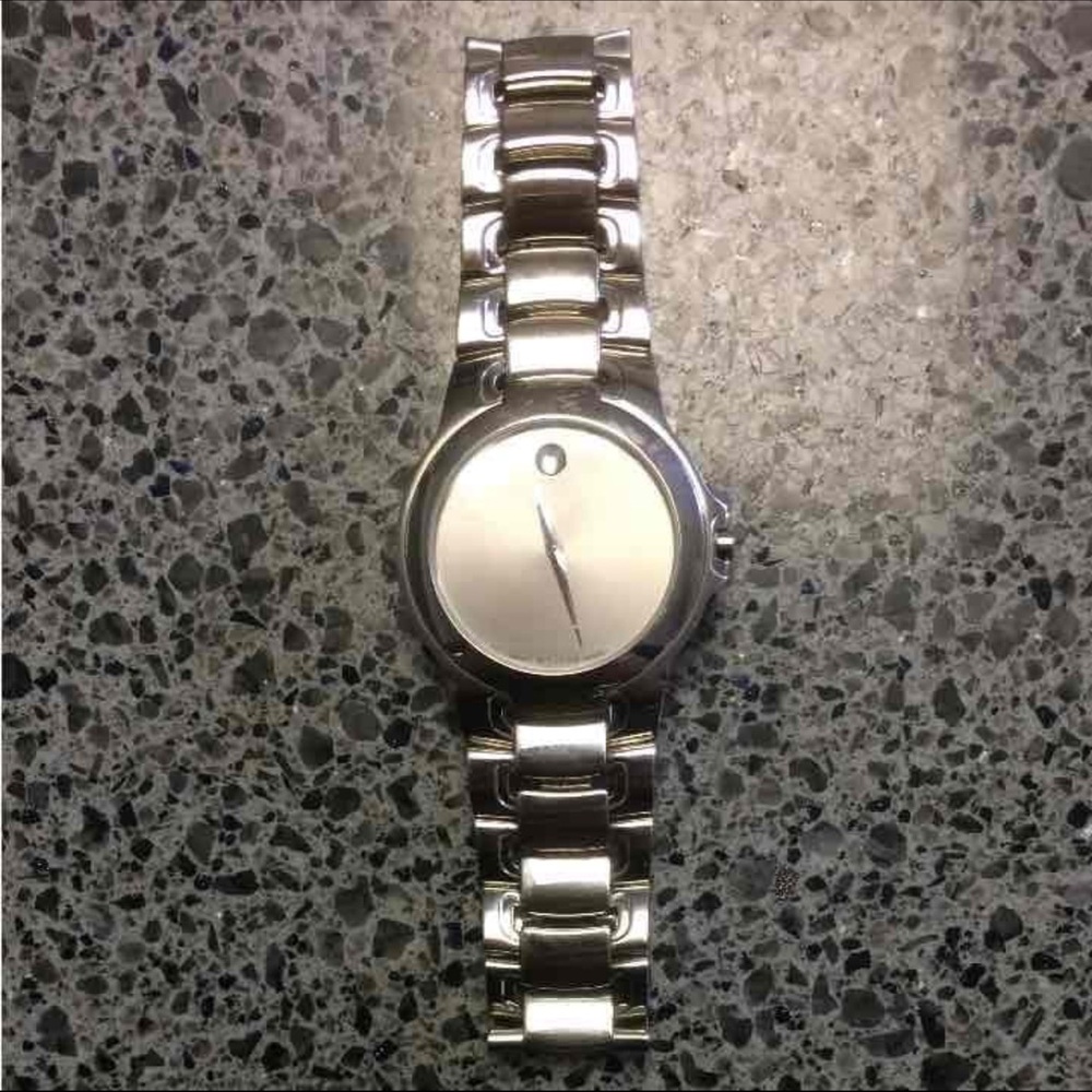 Movado Stainless Steel Swiss Made Watch Authentic
